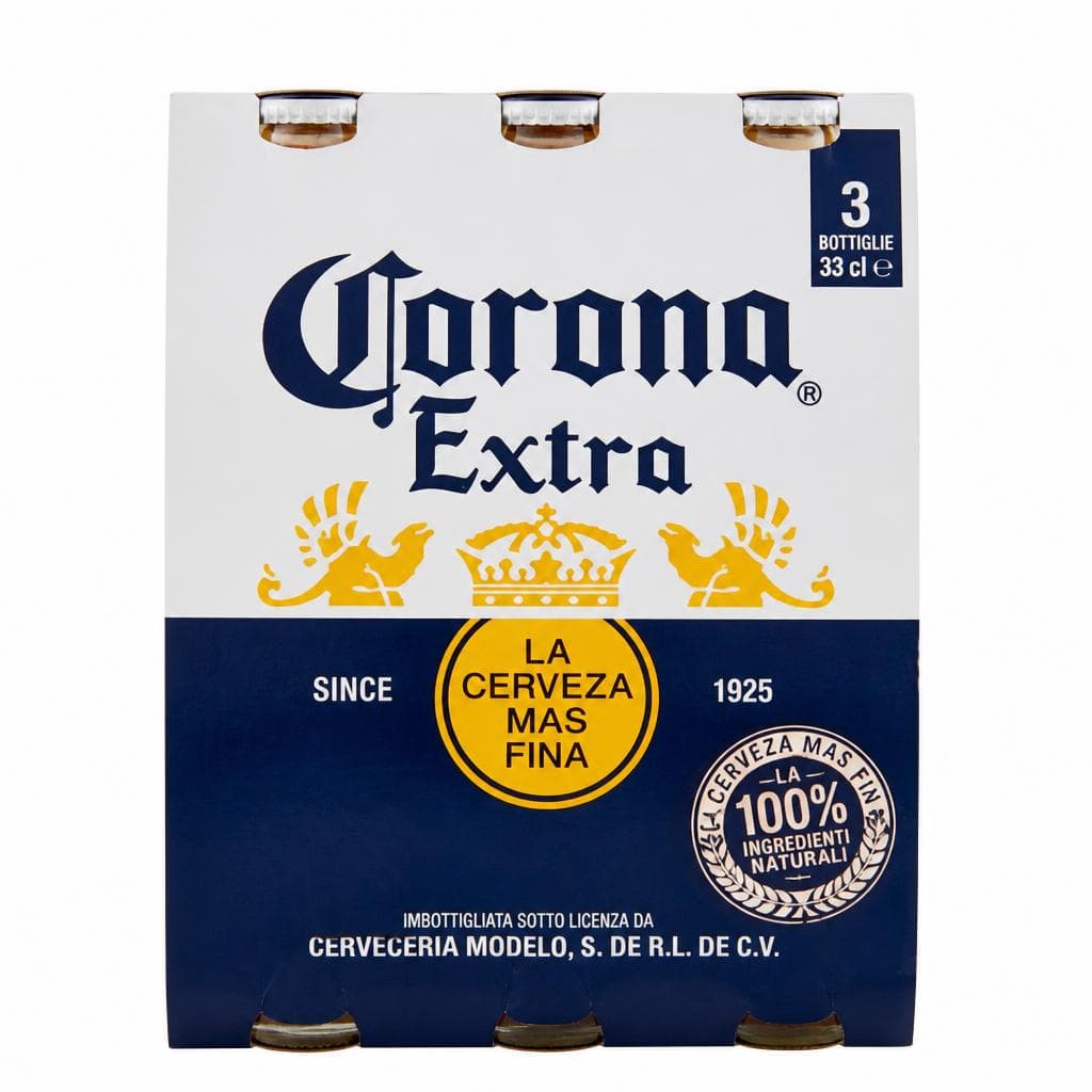 Birra lager messicana Extra Corona, 33 cl x 3 – Iper La grande i