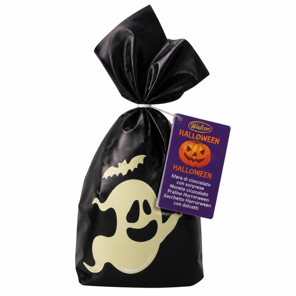 Sfera di cioccolato con sorpresa o Monete cioccolato o Praline Horrorween o Sacchetto Horrorween con dolcetti, 40 g (sfera), 75 g (monete), 97 g (praline), 175 g (sacchetto) WALCOR – Iper La grande i
