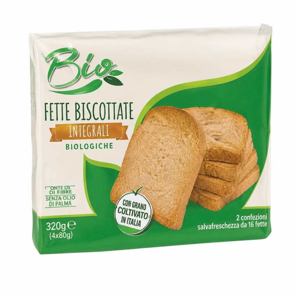 Fette biscottate bio integrali, 320 g – MD