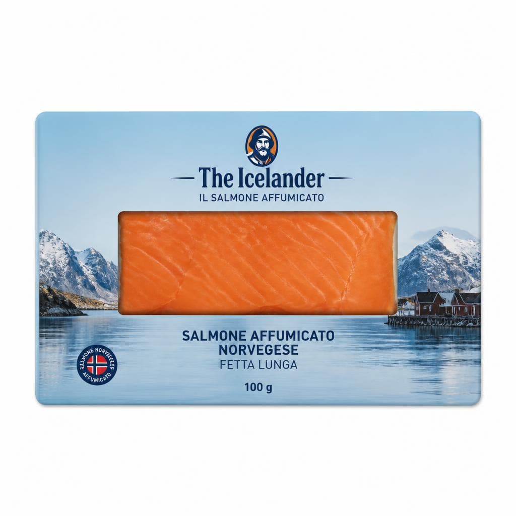 Salmone Affumicato Norvegese Fetta Lunga The Icelander, 100 g – Carrefour