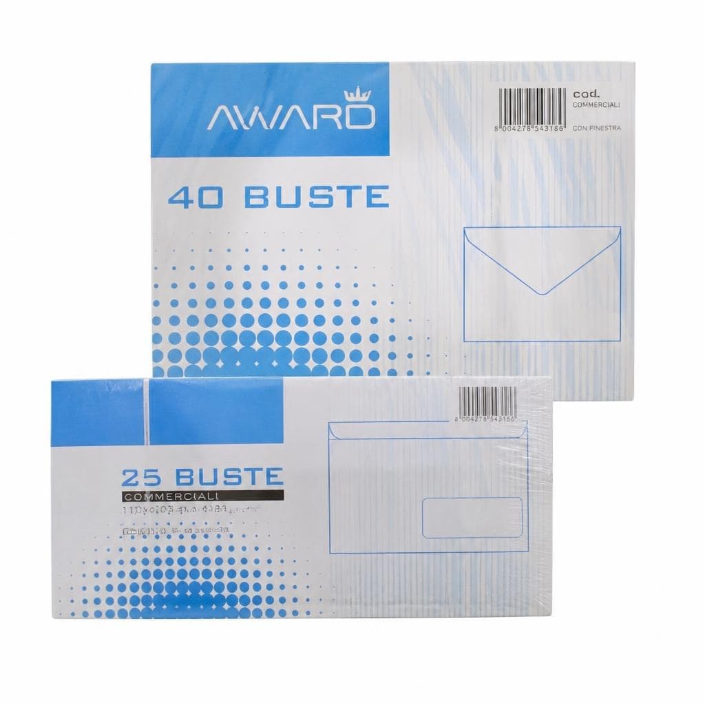 Buste commerciali, 25 o 40 pezzi Award – Bennet