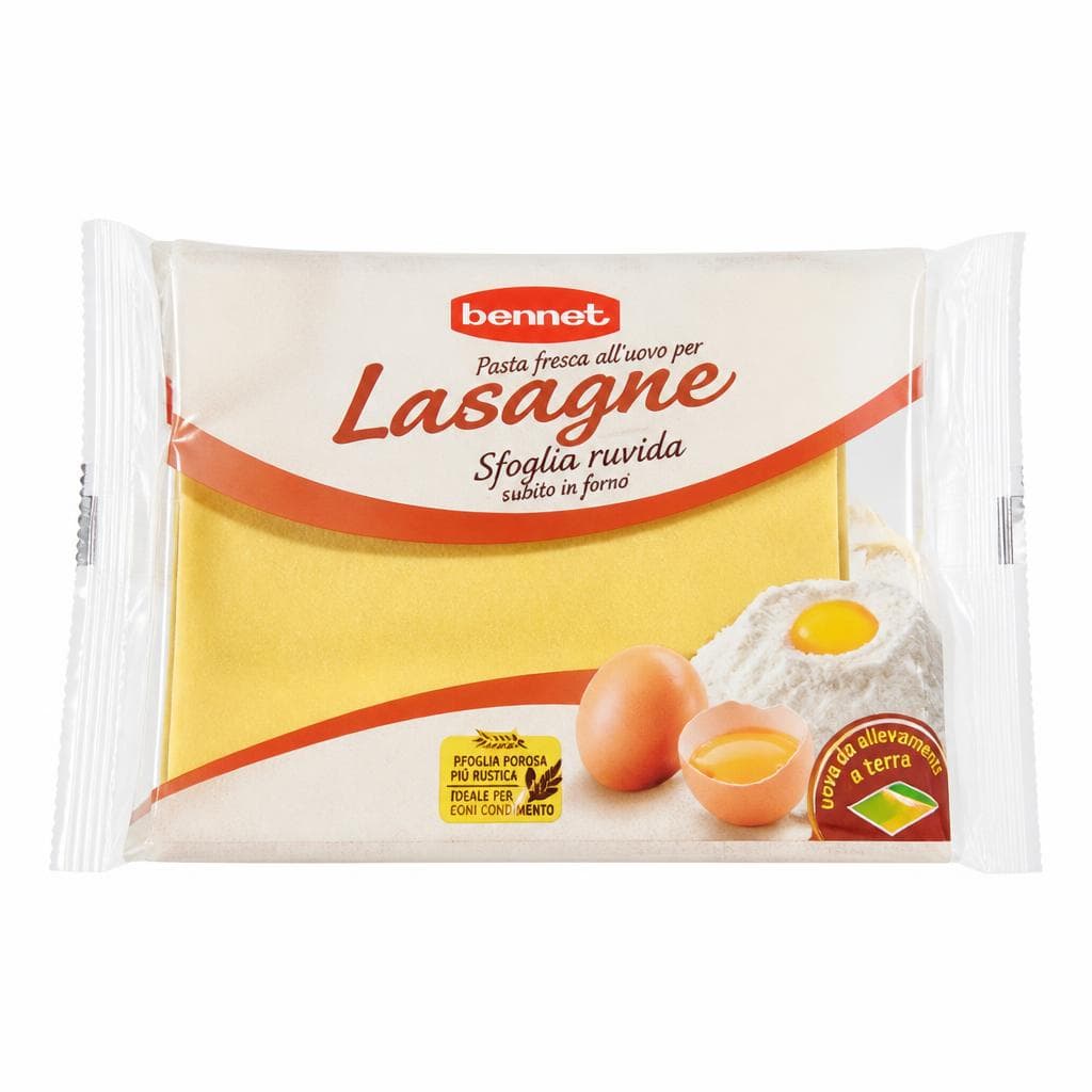 Pasta fresca all'uovo per lasagne Bennet, 250 g – Bennet
