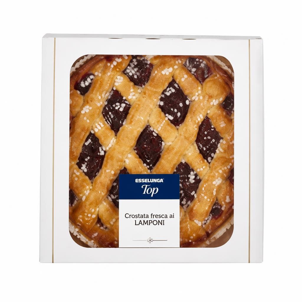 Crostata fresca ai lamponi, torta, 550 g Esselunga Top – Esselunga