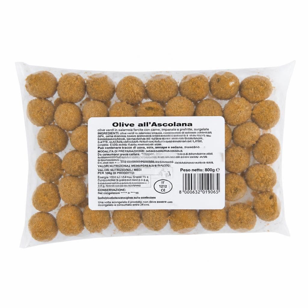 Olive all'ascolana, 800 g – Panorama