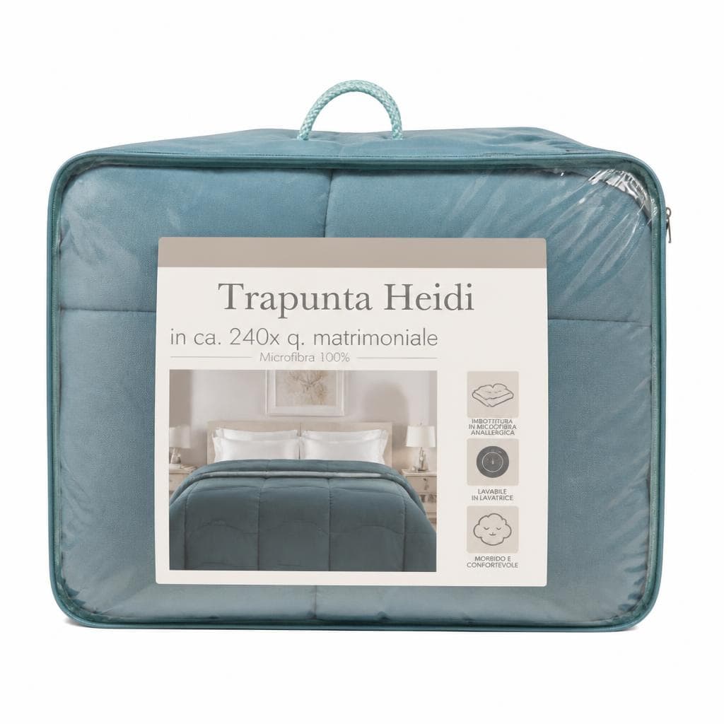 Trapunta fronte in pile flannel, 1 piazza, cm 180x260 FLORA – Bennet