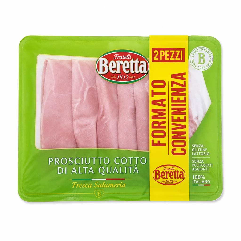 Bipack prosciutto cotto di alta qualità Fresca Salumeria Fratelli Beretta 240 g in offerta da Panorama