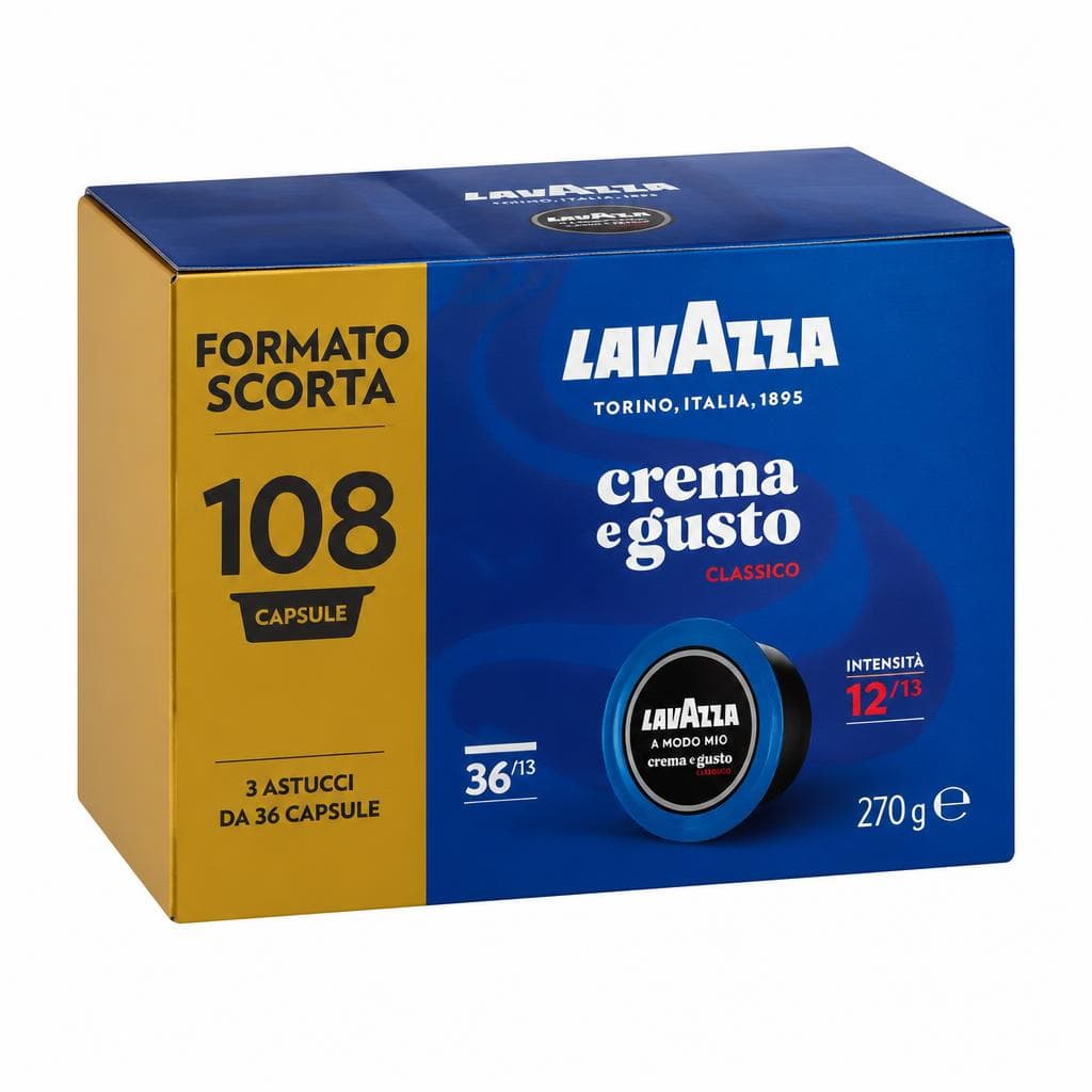 Capsule caffè Crema&Gusto Lavazza A Modo Mio, 108 pezzi – Esselunga