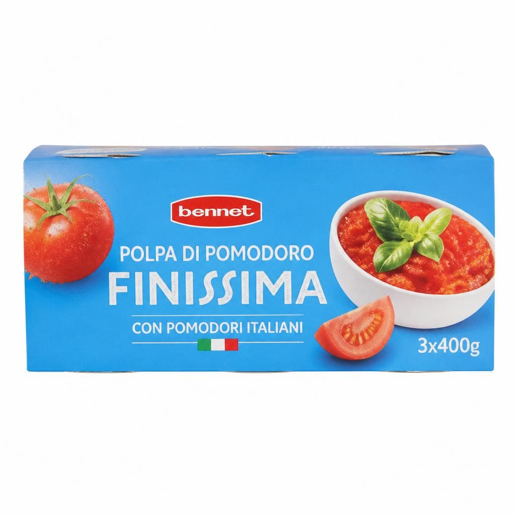 Bennet polpa finissima di pomodoro 3x400 g in offerta da Bennet