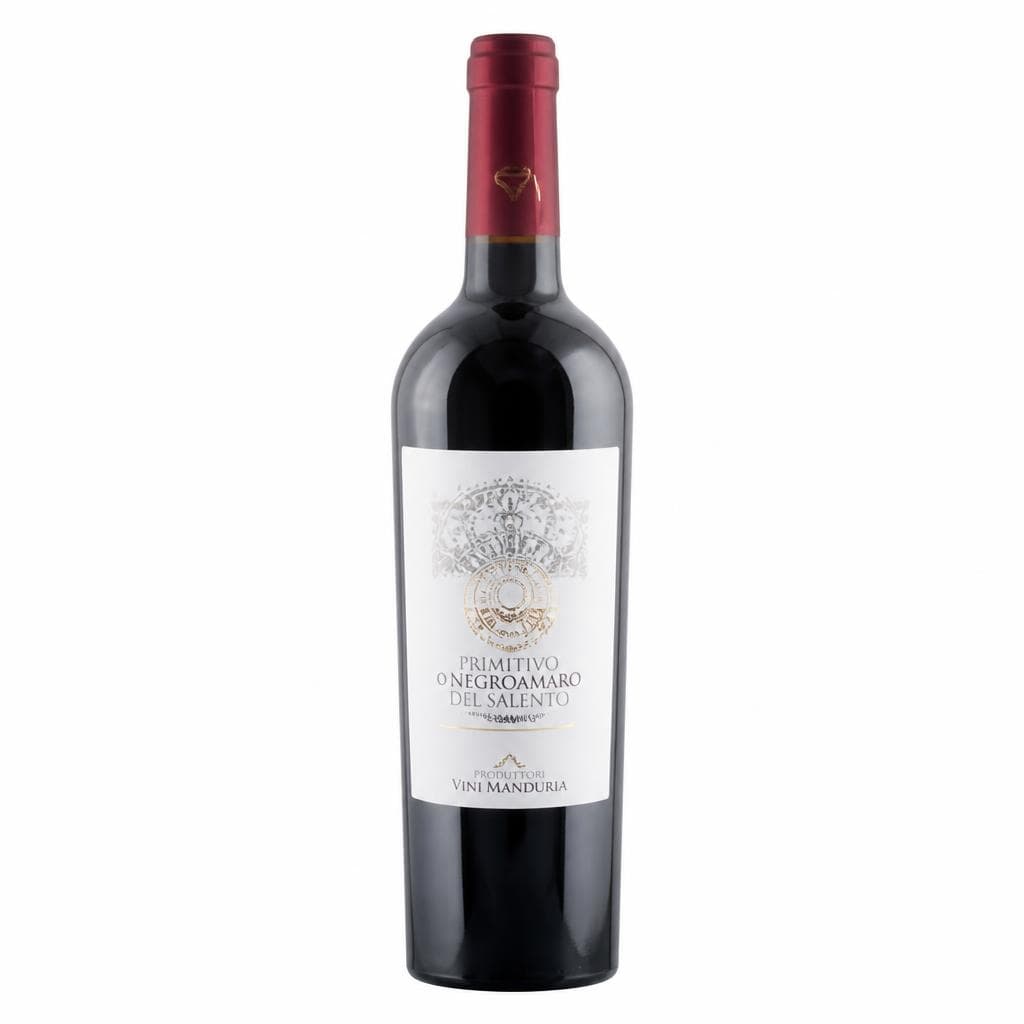 Primitivo o Negroamaro del Salento IGP Produttori Vini Manduria, cl 75 – Panorama