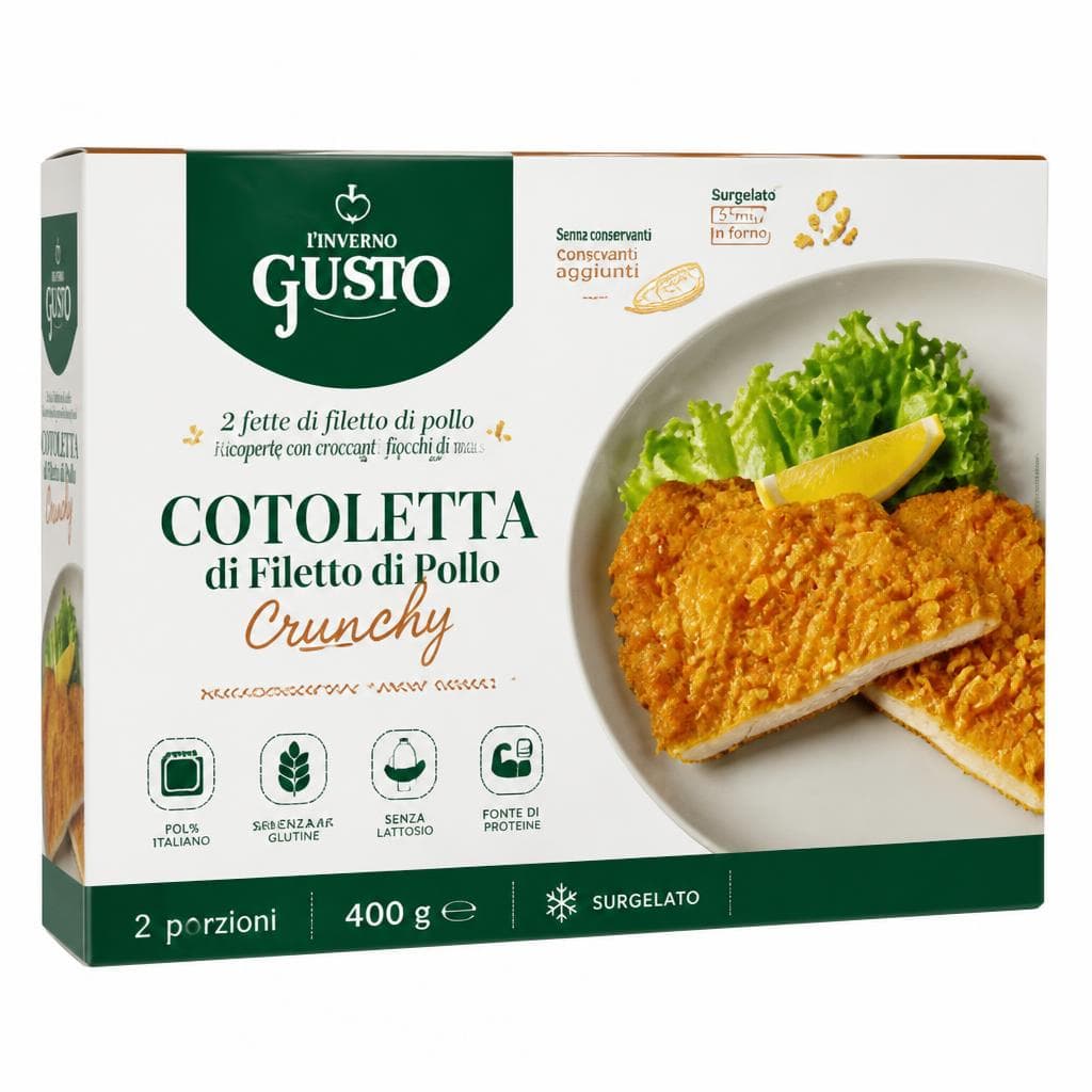 Cotoletta di filetto di pollo crunchy, 400 g Il Buon Gusto – MD