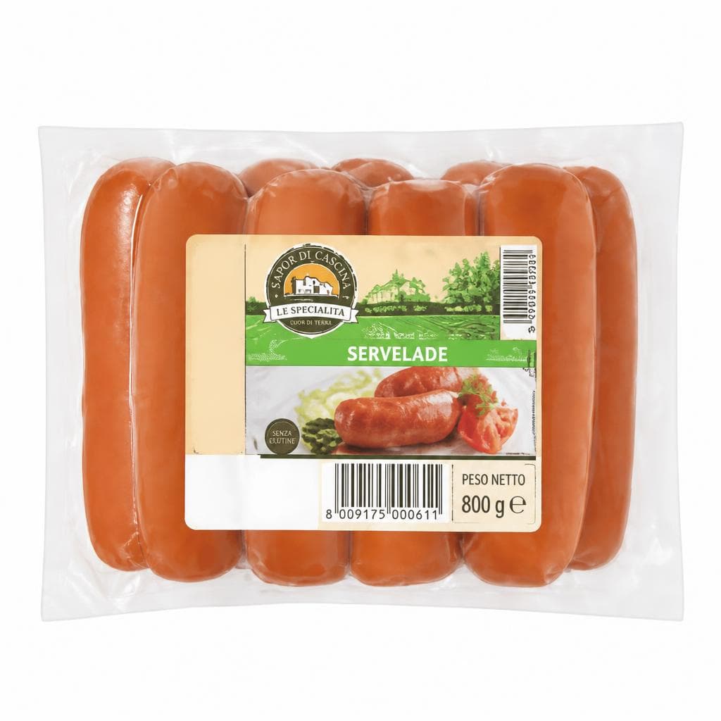 Würstel Servelade Sapor di Cascina, 800 g – Penny