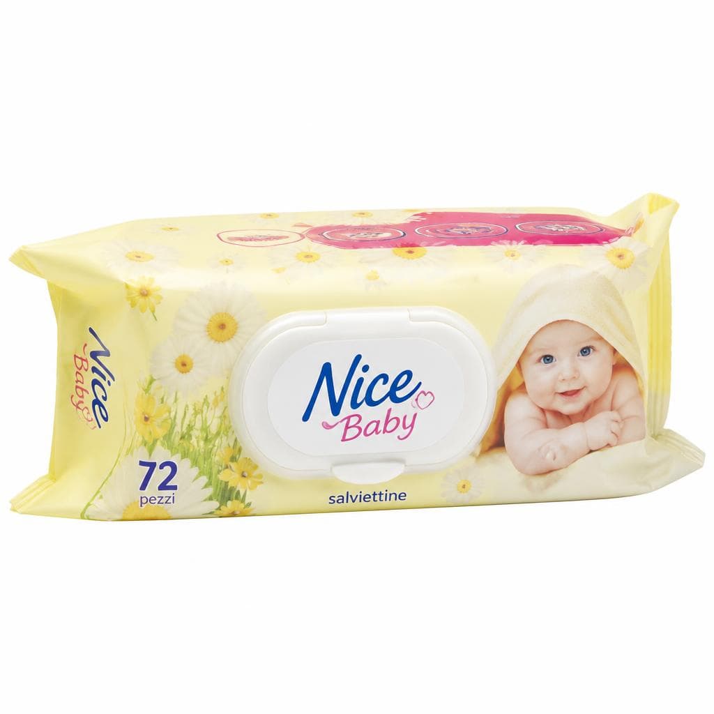 Nice Baby salviettine, 3 pacchi x 72 pezzi – Dm