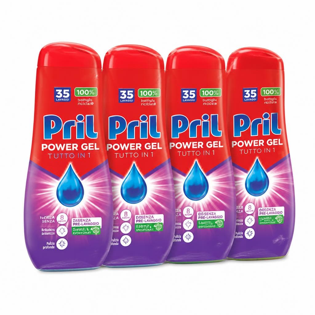 Detersivo lavastoviglie Pril Gel tutto in 1, 4x35 lavaggi – Il Gigante