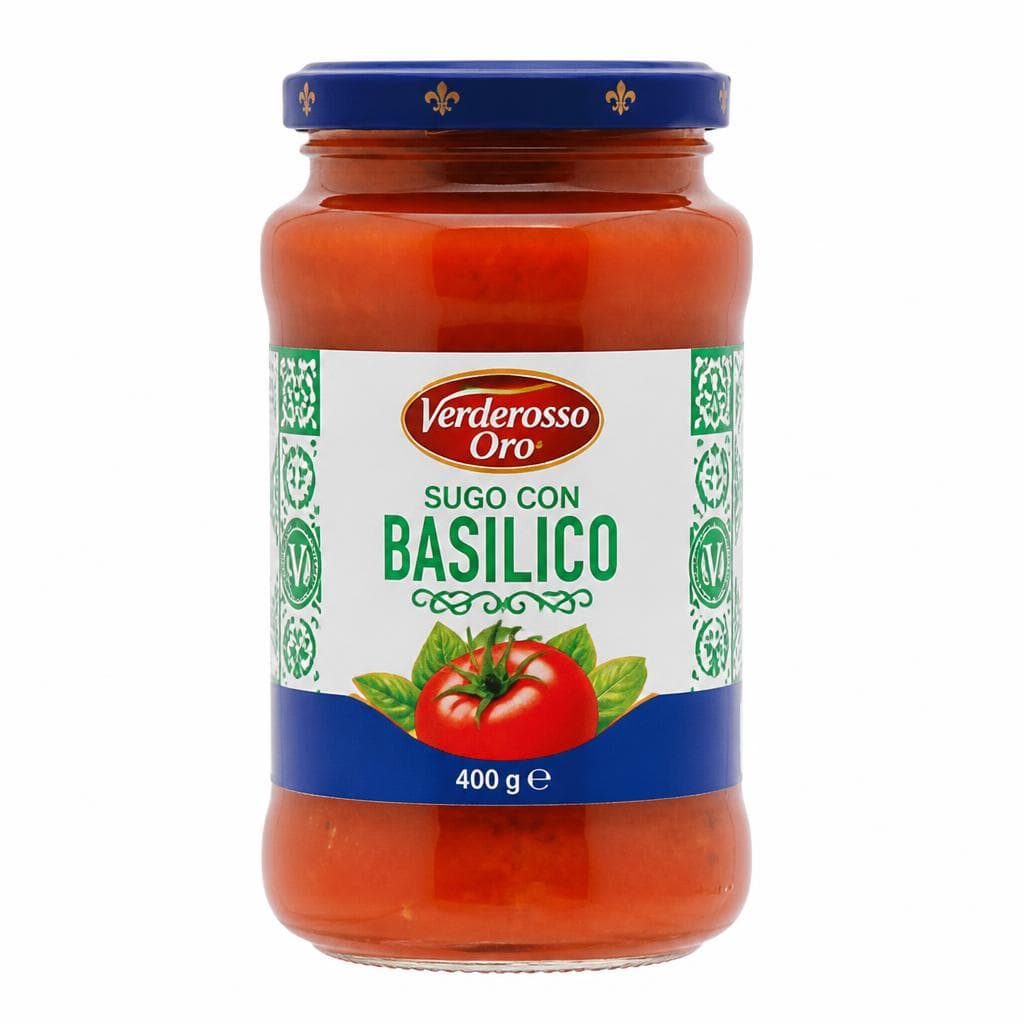Verderosso Oro sugo con basilico, 400 g – Dpiù
