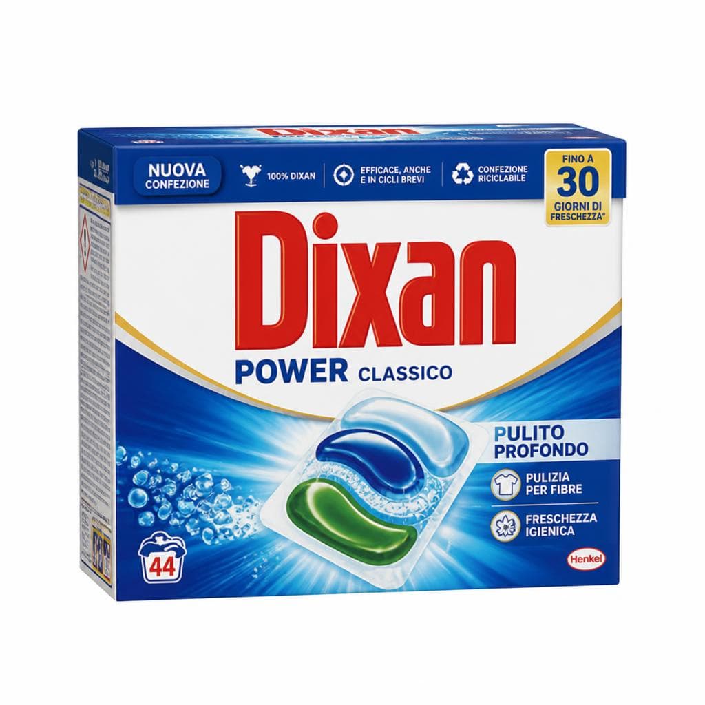 Dixan Power 44 caps o liquido 3x19 lavaggi o classico – Il Gigante