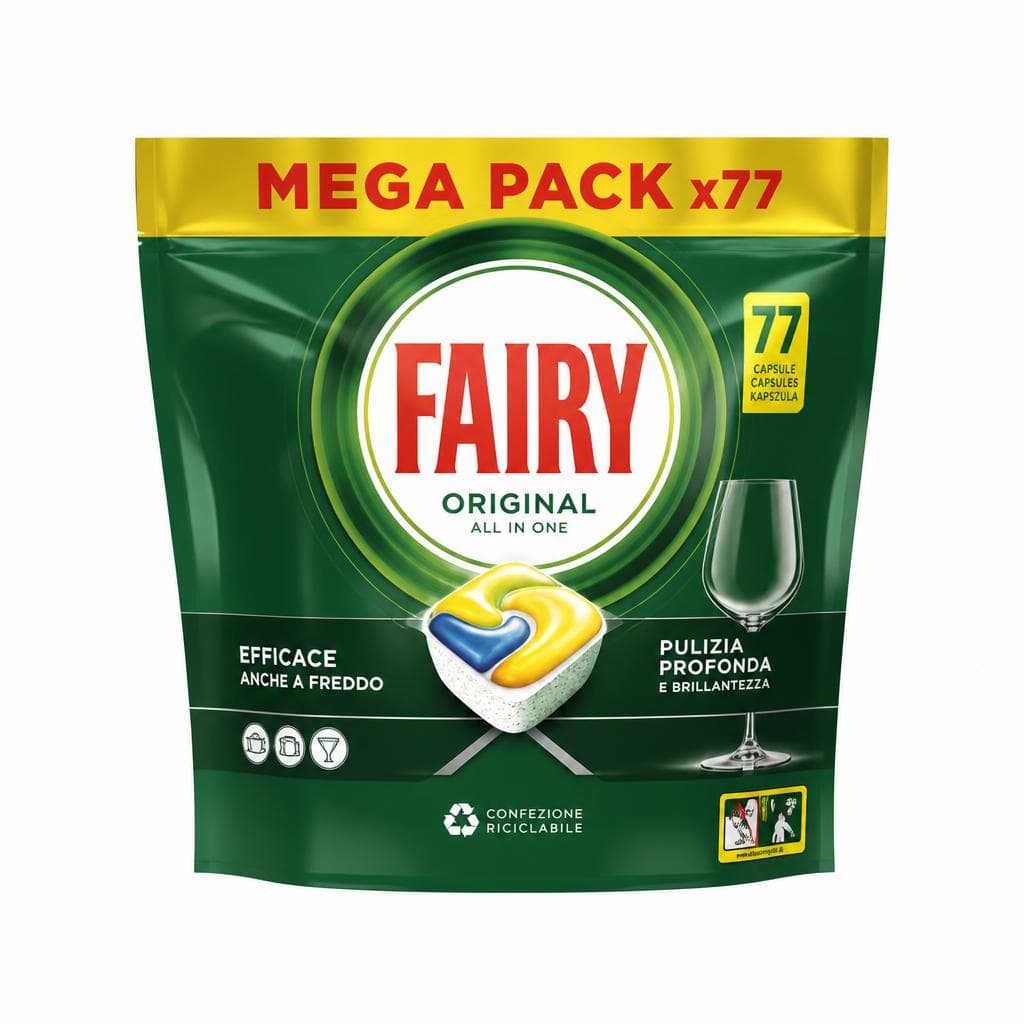 Detergente in caps per lavastoviglie Fairy, conf. da 59/71 – Bennet