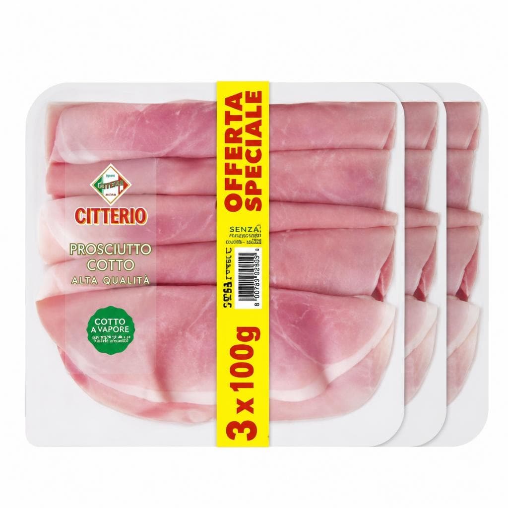 Sofficette Prosciutto Cotto Alta Qualità Tripack Citterio, conf 3 pezzi da 100 g cad 300 g – Carrefour