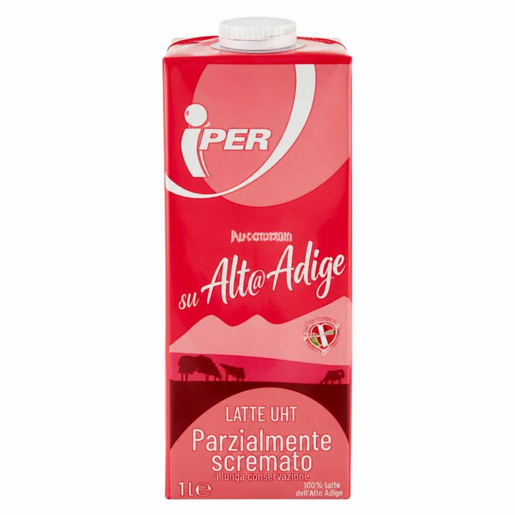 Latte UHT parzialmente scremato, 1 l Alto Adige – Iper La grande i