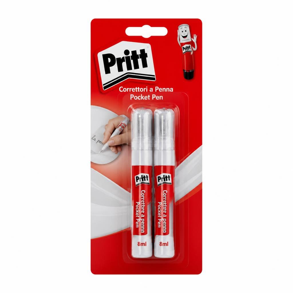 Correttori a Penna Pocket Pen Pritt, 2+2 pezzi, 8 ml cad – Carrefour