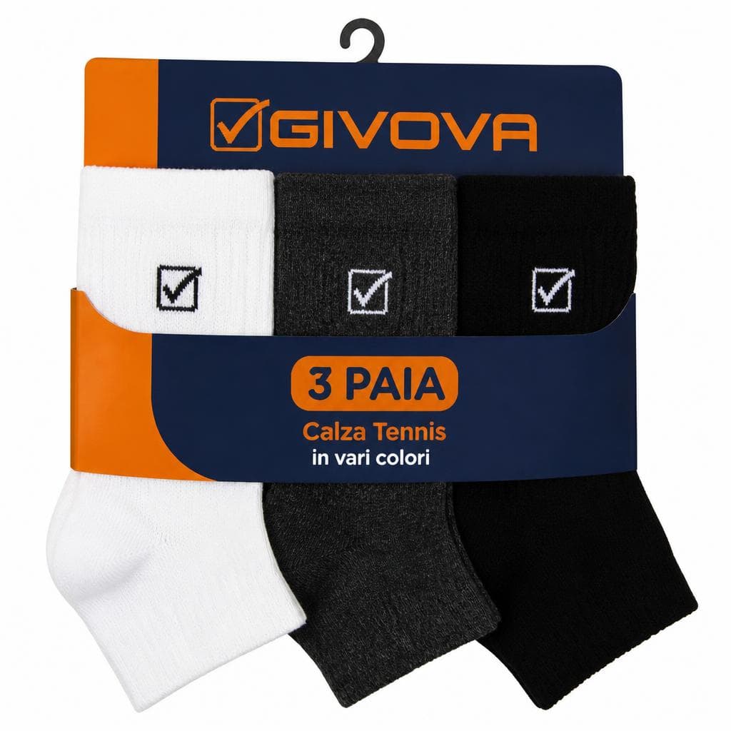 Tripack calza tennis spugna Givova, 3 paia – Il Gigante