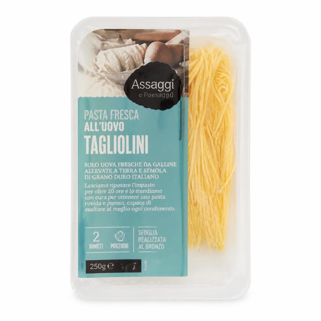 Pasta fresca all'uovo Tagliolini Assaggi e Paesaggi, 250 g – Il Gigante