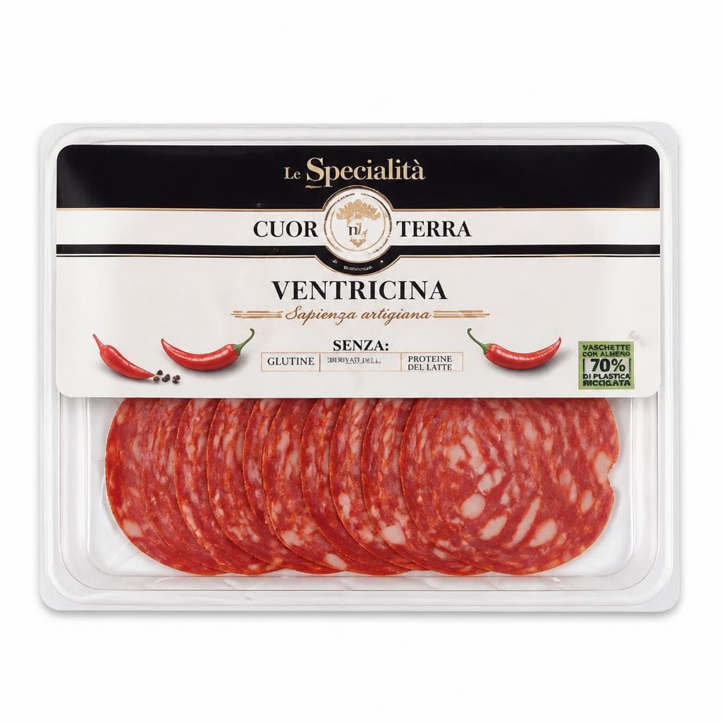 Ventricina Le Specialità Cuor di Terra a fette, 120 g – Penny