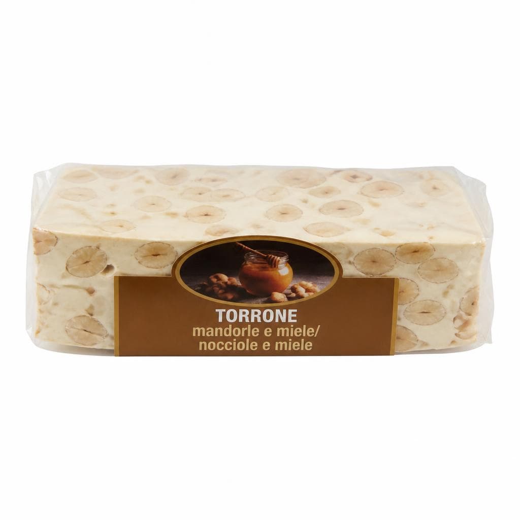 Torrone mandorle e miele/nocciole e miele, 130 g Assaggi e paesaggi – Il Gigante