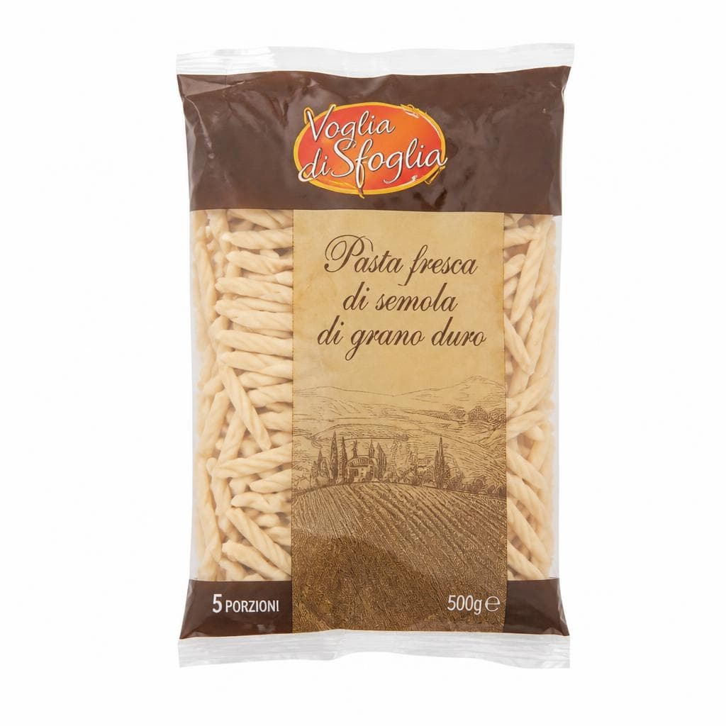 Voglia di Sfoglia pasta fresca di grano duro Orecchiette/ Trofie/ Strozzapreti, 500 g – Dpiù