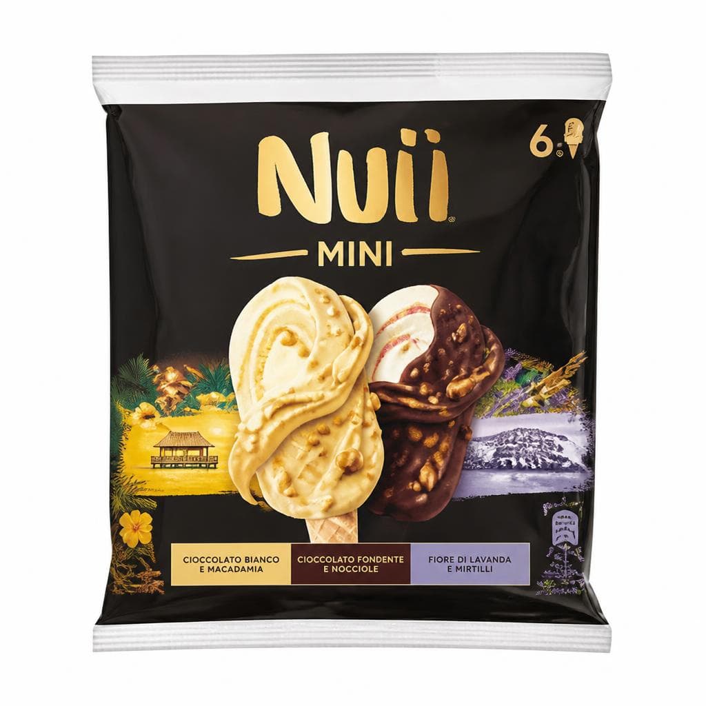 Gelato Mini Adventure 6 pezzi, 264 g Nuii in offerta da Panorama