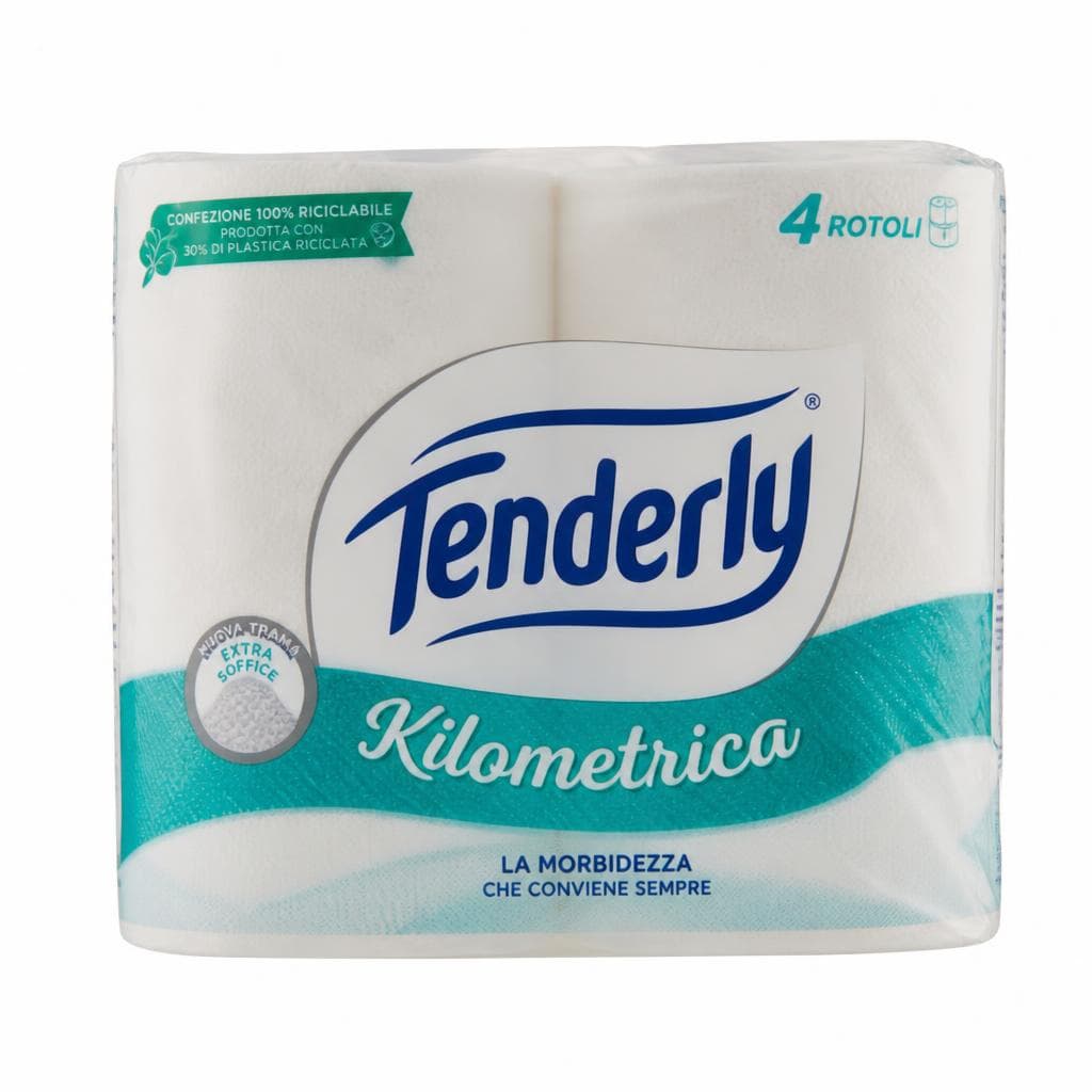 Carta igienica fior di lino Kilometrica Tenderly, conf. da 4 rotoli – Bennet