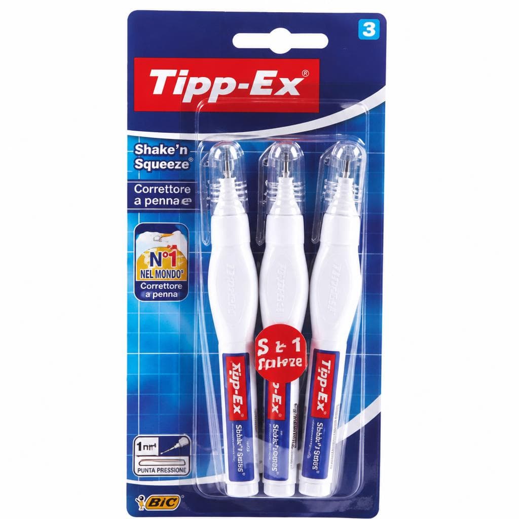 Correttore a penna Tipp-Ex Shake'n Squeeze formato 2+1 BIC in offerta da Coop