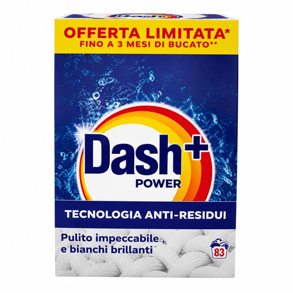 Detersivo Lavatrice in Polvere Dash 83 lavaggi, 4,15 kg in offerta da Carrefour
