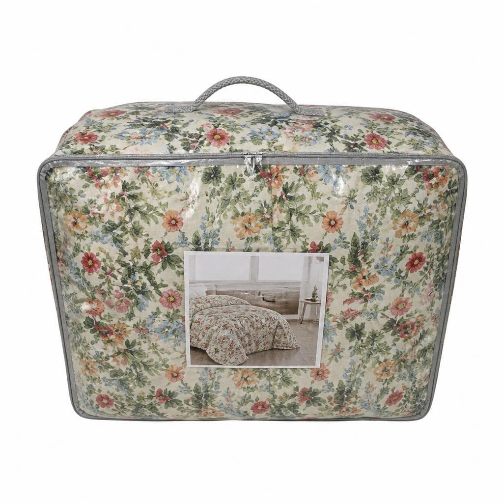 Trapunta con stampa digitale fronte in pile flannel, 2 piazze 260x260 cm – Bennet