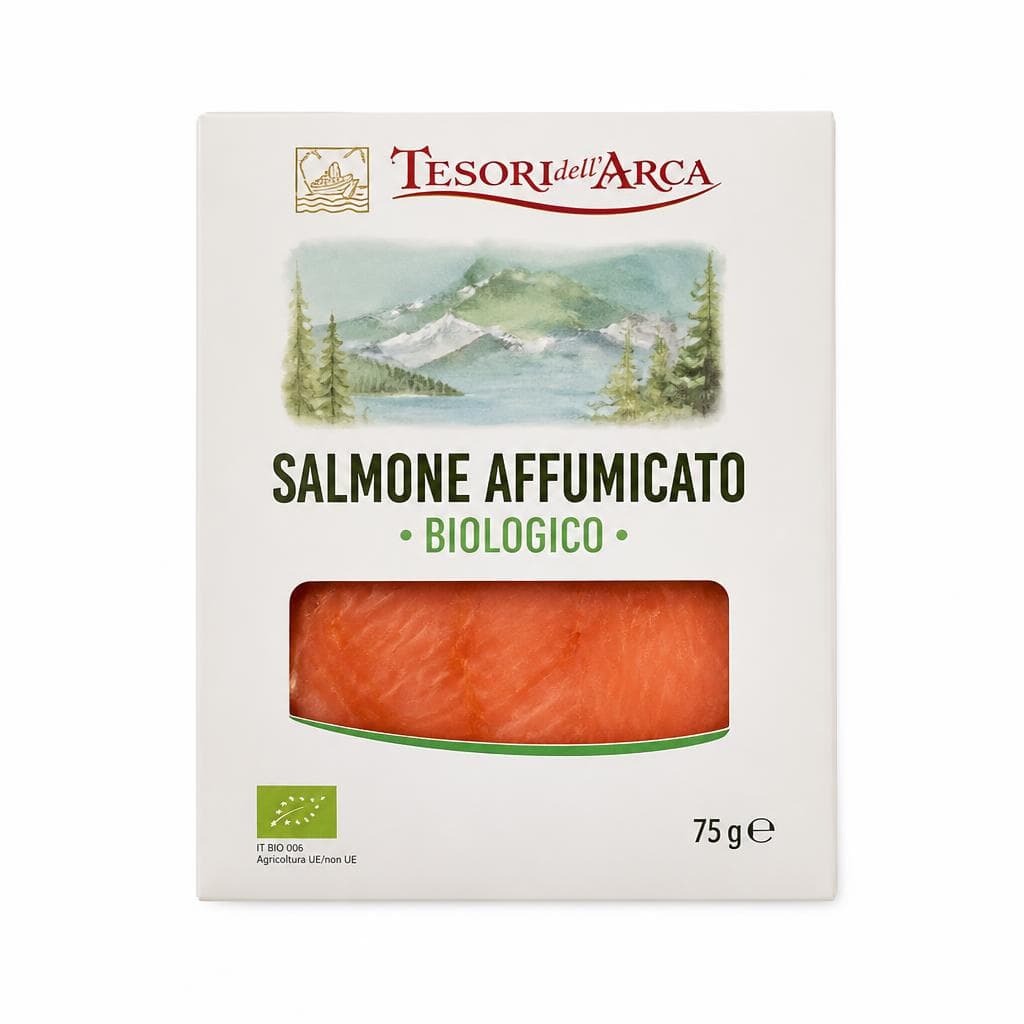 Salmone affumicato biologico Tesori dell'Arca, 75 g – Panorama