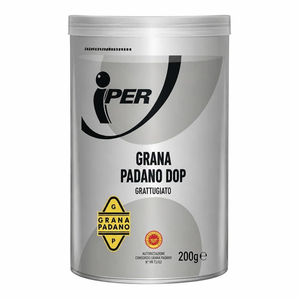 IPER Grana Padano DOP grattugiato, 200 g – Iper La grande i