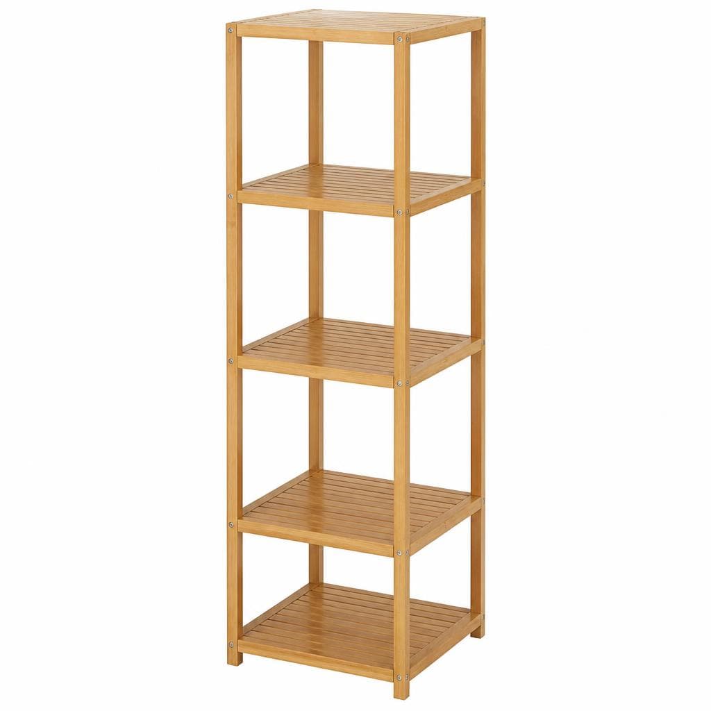 Livarno scaffale a 5 ripiani in bambù, 37 x 140 x 37 cm – Lidl