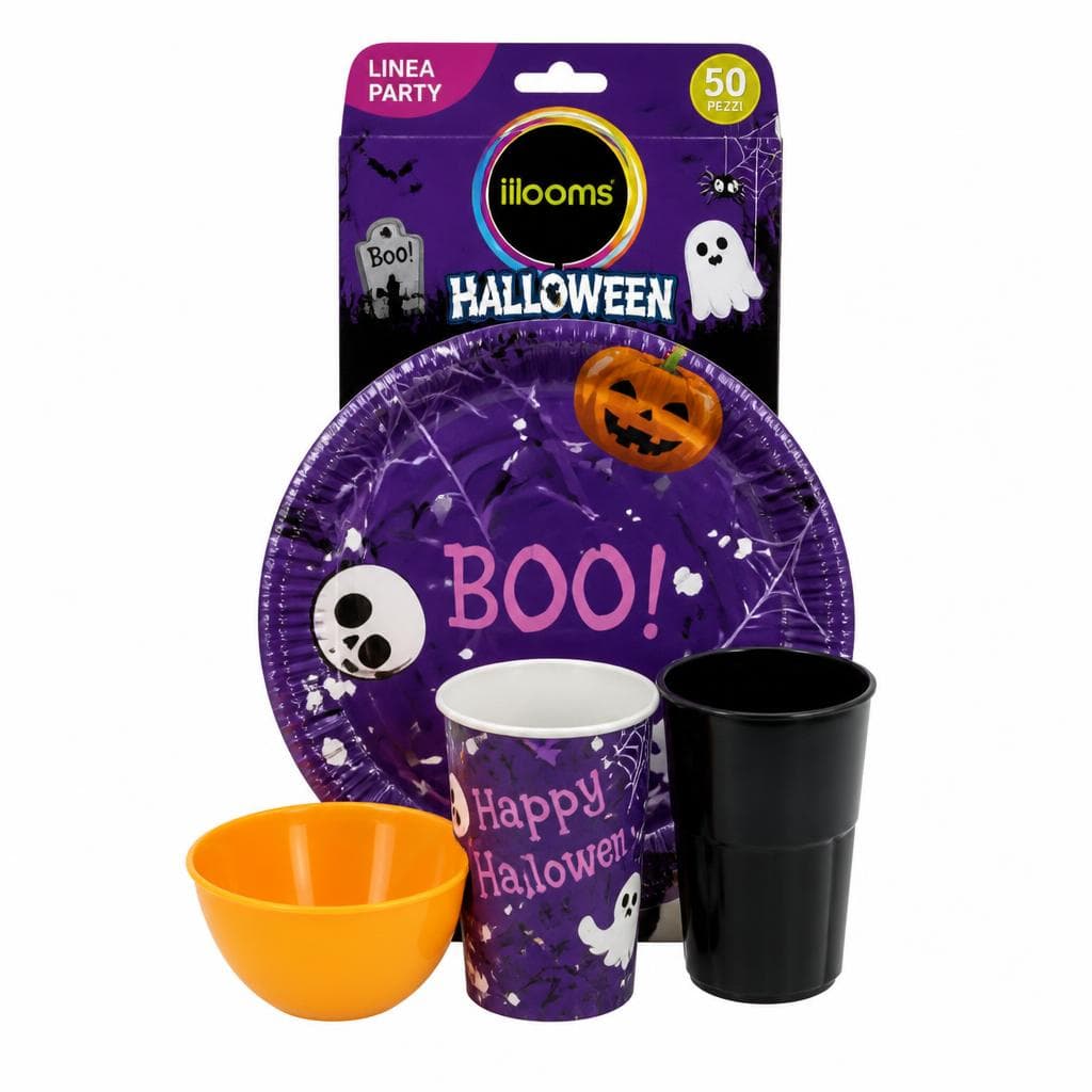 Linea bicchieri, ciotole e piatti riutilizzabili Halloween – Il Gigante