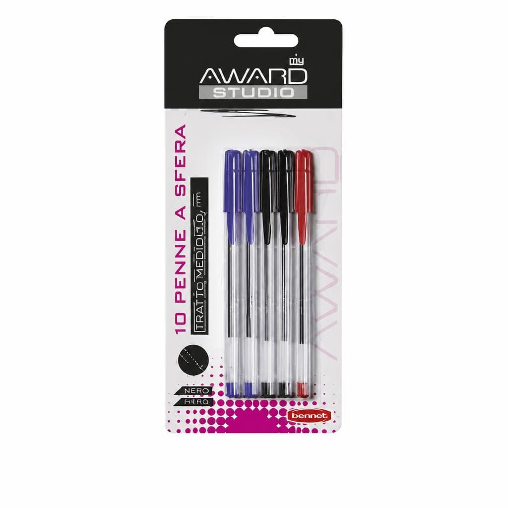 AWARD penne a sfera in acciaio inox 10 pezzi in offerta da Bennet