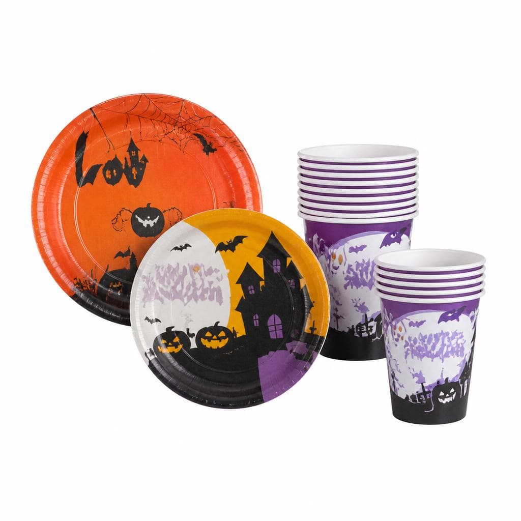 Piatti o bicchieri di carta di Halloween, 8 pezzi – Lidl