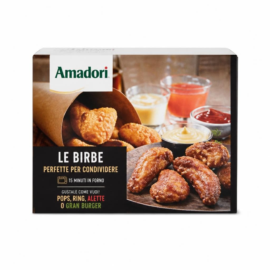 Le Birbe, Le Birbe Pops o Ring, Alette di Pollo piccanti o Gran Burger, 280 g / 350 g Amadori – Iper La grande i