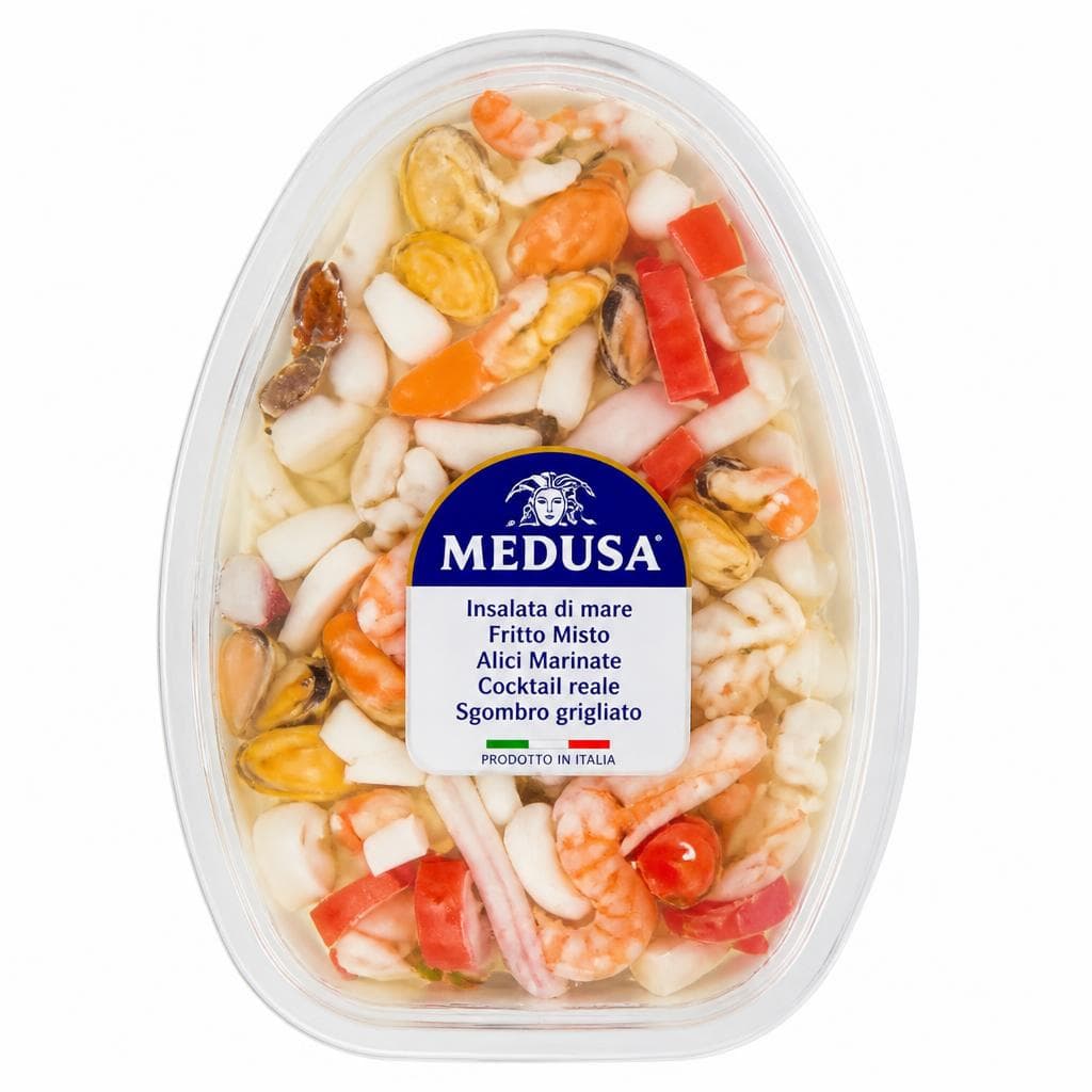 Insalata di mare, Fritto Misto, Alici Marinate, Cocktail reale, Sgombro grigliato, da 110 g a 700 g – Iper La grande i