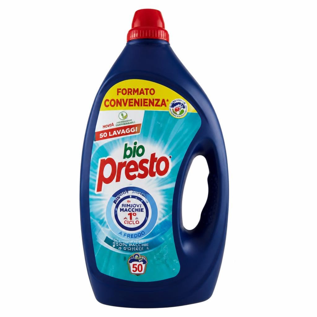 Detersivo liquido per lavatrice Bio Presto, 50 lavaggi – Il Gigante