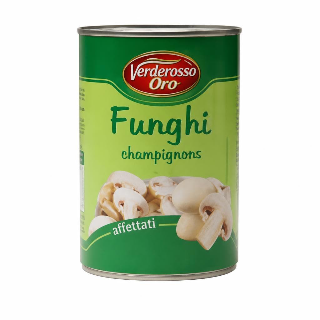Verderosso Oro Funghi Champignons Naturale Affettati, 210 g – Dpiù