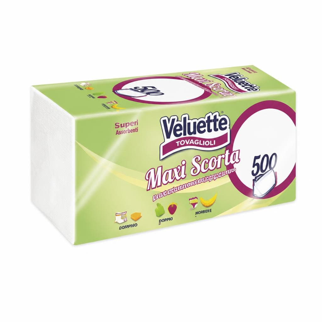 Tovaglioli Veluette 500 pezzi 30x30 cm in offerta da MD