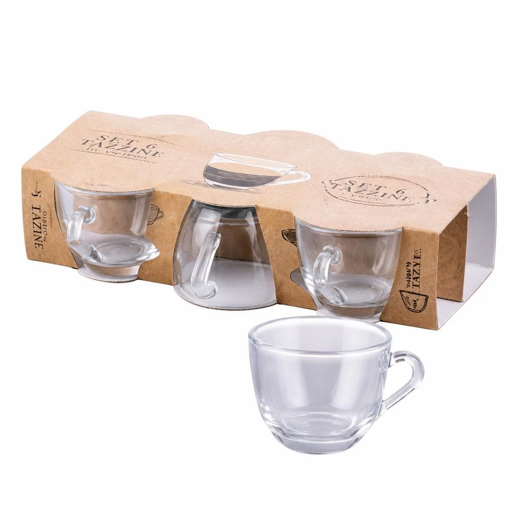 Set tazzine in vetro, 6 pezzi – MD