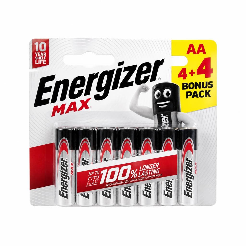 4+4 Pile AA o AAA Max o 20 pile AA o AAA Energizer / Keyenergy – Iper La grande i