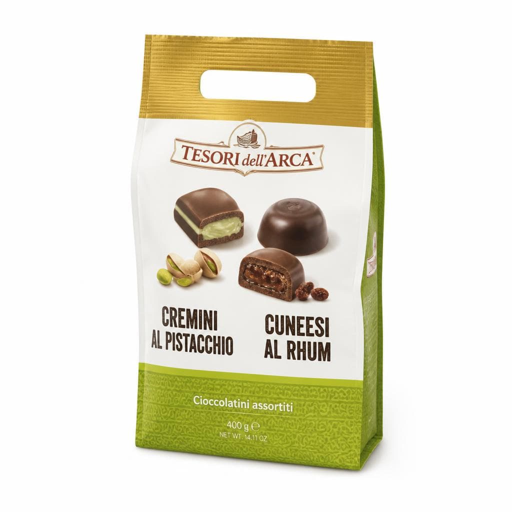 Cremini al pistacchio, cuneesi al rhum o assortiti Tesori dell'Arca, 160/230 g – Panorama