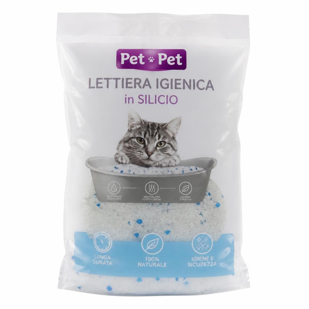Lettiera per gatti silicio, 3,8 L – Bennet