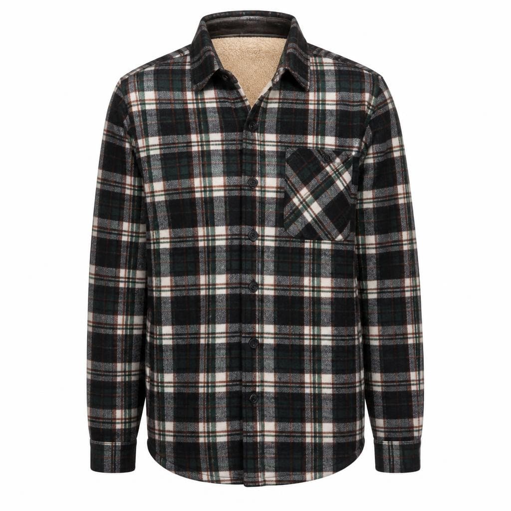 Camicia uomo in pile foderata in orsetto – Eurospin