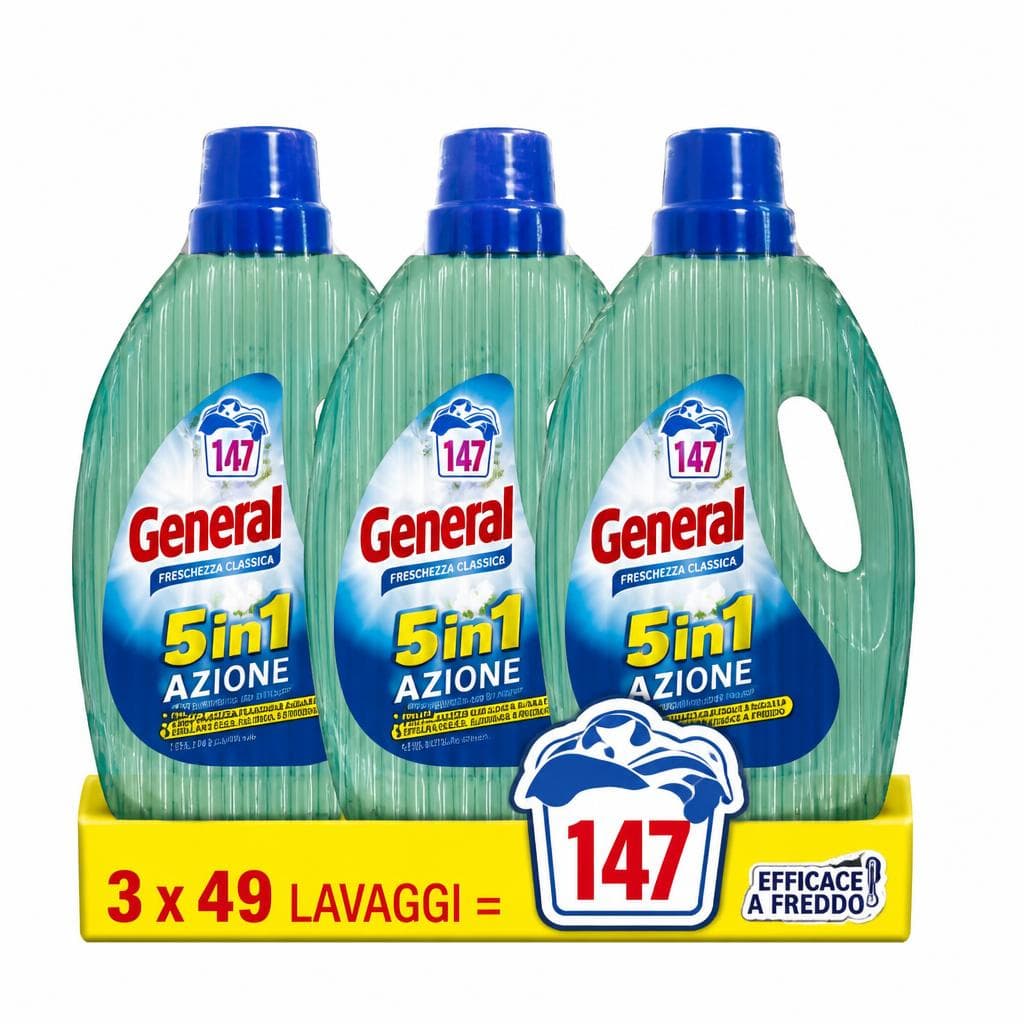 Detersivo liquido per lavatrice General, 5,94 L – Bennet
